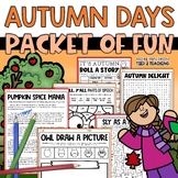 Fall Fun Pack with Fall Puzzles, Word Search, Reading Pass