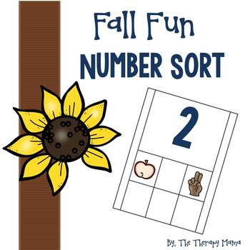 Preview of Fall Sorting Number Mats
