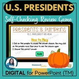 Fall Fun U.S. President Pumpkin Digital Review Game 