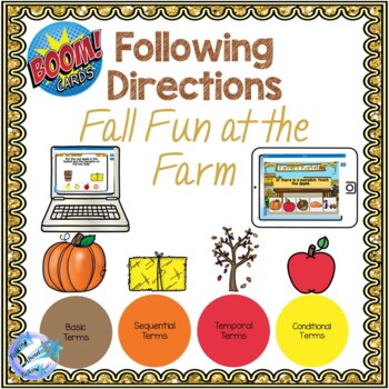 Preview of Fall Fun at the Farm Following Directions Speech Therapy