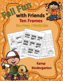 Fall Fun with Friends Ten Frames No-Prep Printables Quanti