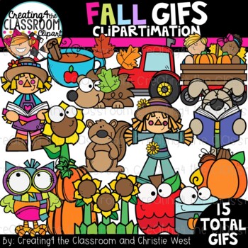 Fall GIFs Clipartimation {Animated Clipart} by Creating4 the Classroom  Clipart