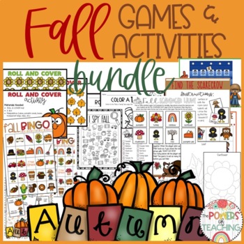 Fall Games & Activities Bundle by The Powers of Teaching | TPT