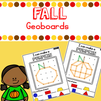 Preview of Fall Fine Motor Geoboard Task Cards and Mats