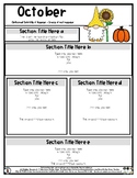 Fall Gnome - Editable Newsletter Template #60CentFinds 1 pg *fg