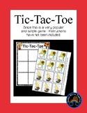 Fall Gnome - Tic Tac Toe Game - 2 pg *fg