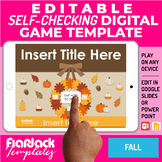 Fall Google Slide PPT Game Template | Digital Editable Sel
