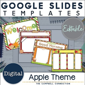 Preview of Fall Google Slides Templates | Apple Theme