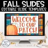 Fall Google Slides Templates Distance Learning