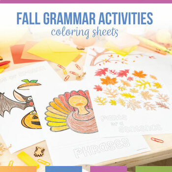 Preview of Fall Grammar Bundle Parts of Speech, Phrases, Sentence Structure, & More