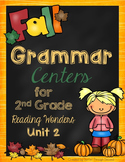 Fall Grammar Centers for Reading Grade 2