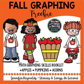 Preview of Fall Graphing Fun FREEBIE - Apples and Acorns Math Booklet