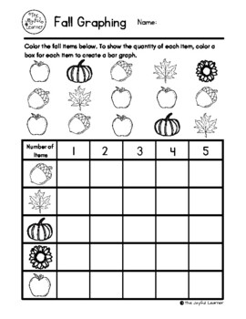 Preview of Fall Graphing Worksheet