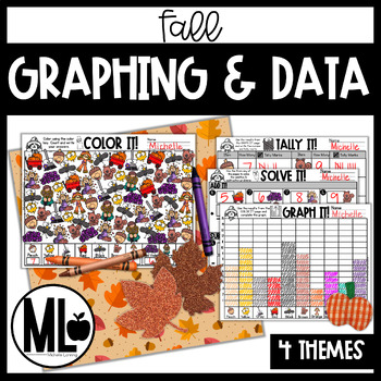 Preview of Graphing and Data - Fall Theme