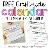 Fall Gratitude Calendar - SEL Character Education, Gratitu