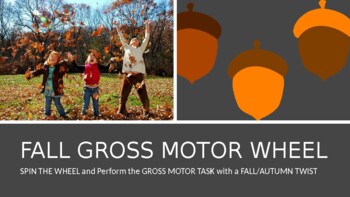Preview of Fall Gross Motor Wheel (Thanksgiving/Harvest)