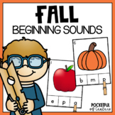 Fall | Halloween Beginning Sounds Clip Cards