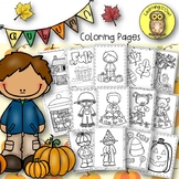 Fall and Halloween Coloring Pages FREEBIE