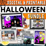 Fall/Halloween Digital Writing Art Crafts Math Activities 