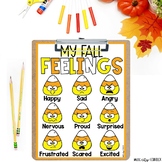 Fall & Halloween Feelings & Emotions Chart FREEBIE SEL & C