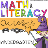 Fall Halloween Math and Literacy Centers for Kindergarten 