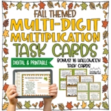Halloween Multi-Digit Multiplication Task Cards | Google C