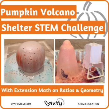 Preview of Fall/ Halloween Pumpkin Volcano Shelter STEM Challenge