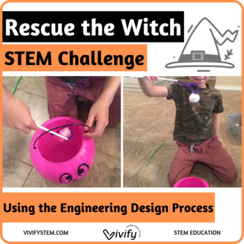 Preview of Fall/ Halloween STEM Challenge - Rescue the Witch