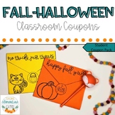Fall Halloween Student Gift Coupons