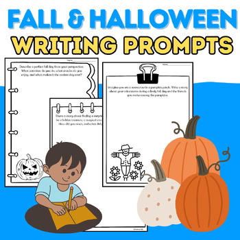 Preview of Fall & Halloween Writing Prompts: Creative, Narrative, and Opinion Journals
