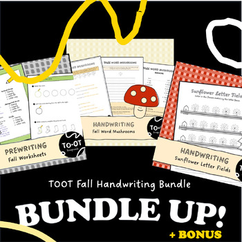 Preview of TOOT Fall Motor Skills and Handwriting Bundle