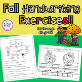 Fall Handwriting Exercises - Activities - Printables - Occ