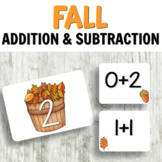 Fall Harvest Addition and Subtraction Sorting for Math Centers