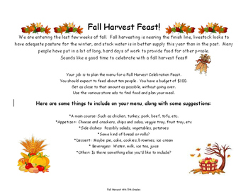 Preview of Fall Harvest Feast