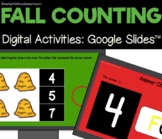 Fall Harvest Digital Math & Numbers for Preschool, Pre-K, 