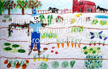 Preview of Fall Harvest Farm, 3 Classroom Video Art Lessons for Elementary