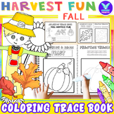 Fall Harvest Fun Coloring Tracing Writing Activities Packe