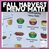 Fall Harvest Menu Math