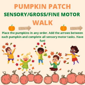 Preview of Fall/Harvest/Thanksgiving Gross/Sensory/Fine Motor Walk activity/game/fun