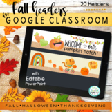 Fall Headers for Google Classroom™