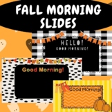 Fall Holiday Morning Slides