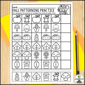 Fall Holiday Math and Literacy Printable Pack Bundle by Elementary Elle