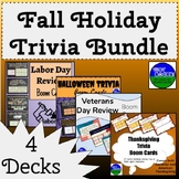 Fall Holiday Trivia Bundle Boom Cards