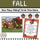 Fall Decomposing Numbers Game | Preschool Circle Time Activities