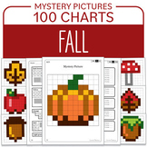 Fall Hundred Chart Math Mystery Pictures Place value Addit