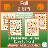 Fall I SPY - Fun Games & Activities