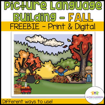 Preview of Fall I Spy Game for Practicing Expressive Language & Receptive Vocabulary