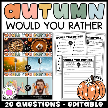 Fall Icebreaker Activity - Would You Rather Questions by KJ Inspired ...