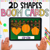 Fall Identifying 2D Shapes BOOM Cards | Digital Task Cards