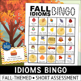 Fall Idioms Bingo Game